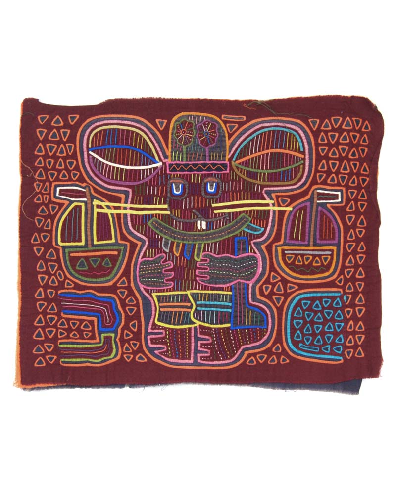 モラ刺繍クナ族010額付き