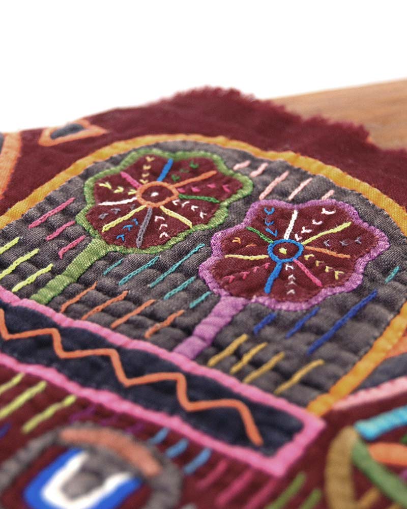 モラ刺繍　クナ族　０１２ モラ刺繍 クナ族 012