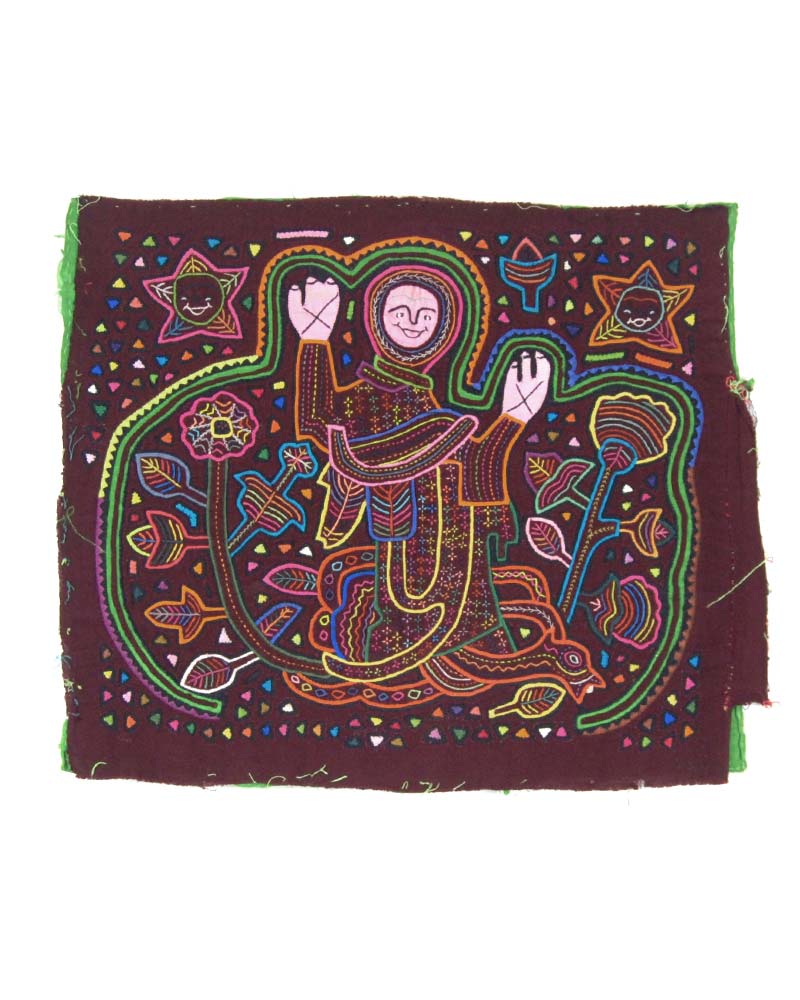 モラ　刺繍　ビンテージ極上品　額装済み モラ刺繍額装完成品