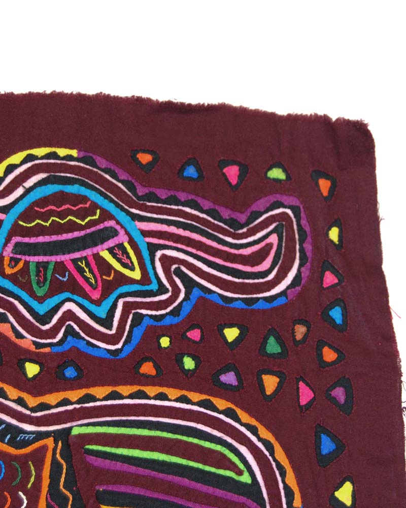 モラ刺繍 パナマ クナ族（額装済み） モラ刺繍｜テソロ(tesoro)公式