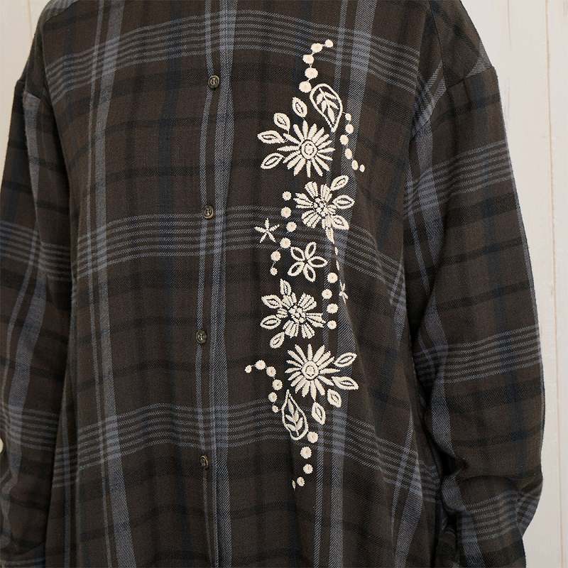 新作】shanti / シャツワンピース タータンチェック｜テソロ