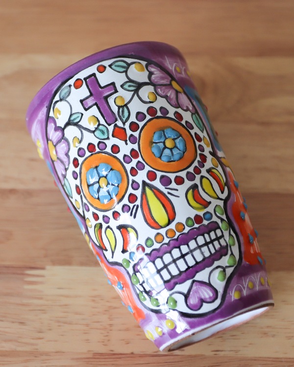 カラベラ　L大サイズ2kg 再入荷】tesoro / メキシカンタンブラー カラベラ / パープル2｜テソロ