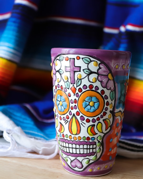 再入荷】tesoro / メキシカンタンブラー カラベラ / パープル2｜テソロ