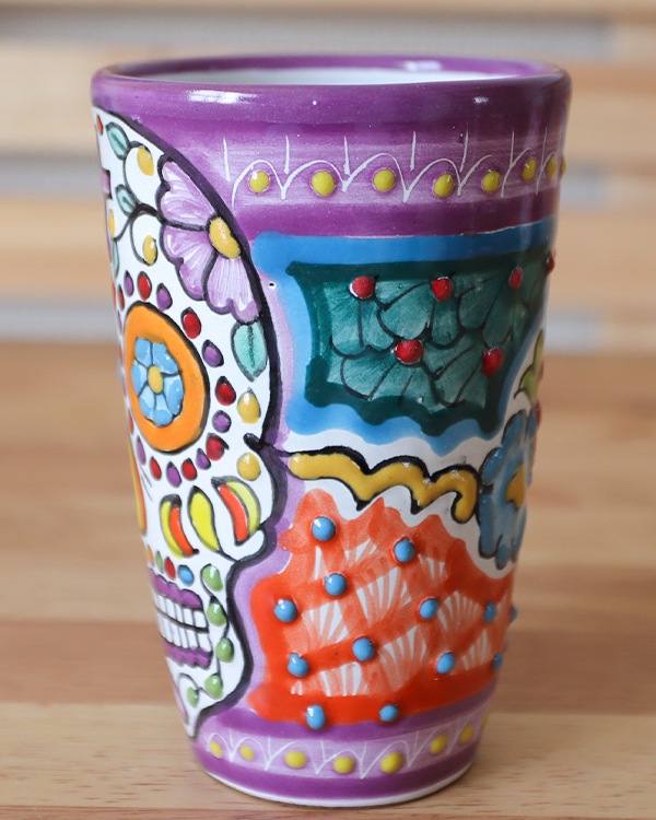 再入荷】tesoro / メキシカンタンブラー カラベラ / パープル2｜テソロ