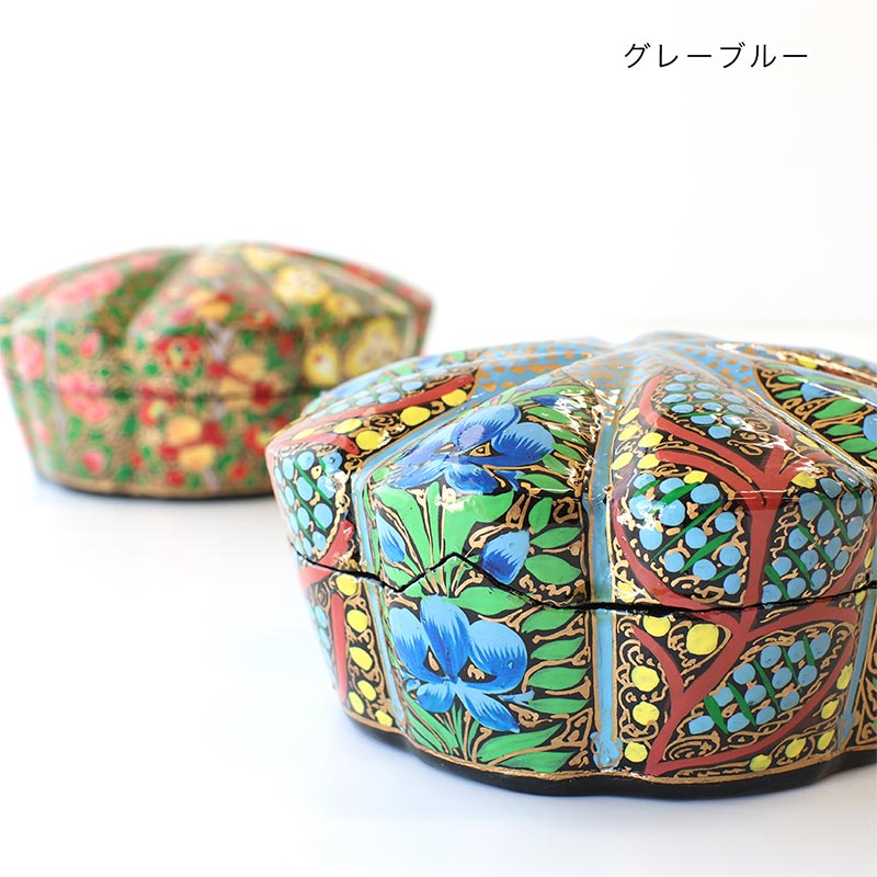 カシミール ペーパーマシュ BOX 楽天市場】アート オブ カシミール インド ハンドクラフト