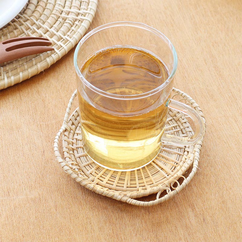 2点セット】shanti / コースター ラタン ラウンド フチアリ [メール便