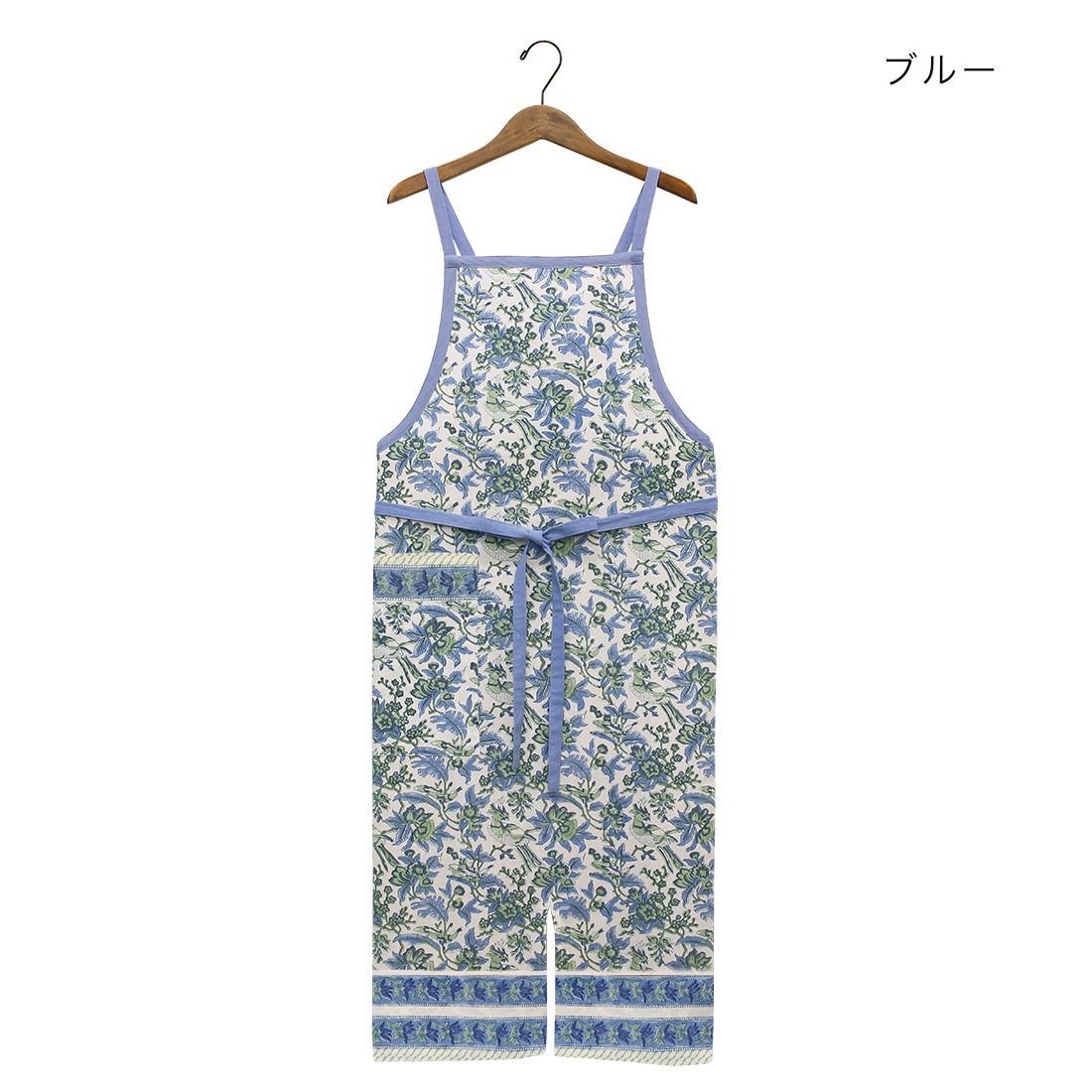 shanti / エプロン ブロックプリント [メール便対象品]｜テソロ(tesoro