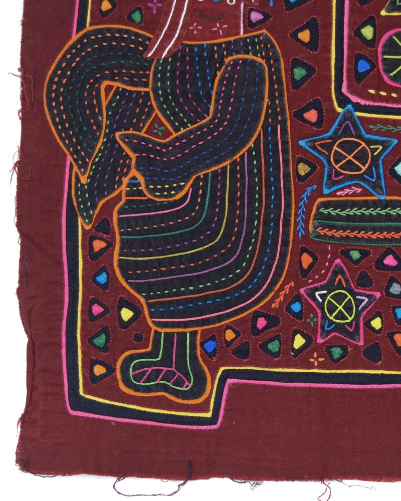 モラ刺繍　クナ族　０１２ モラ刺繍 クナ族 012