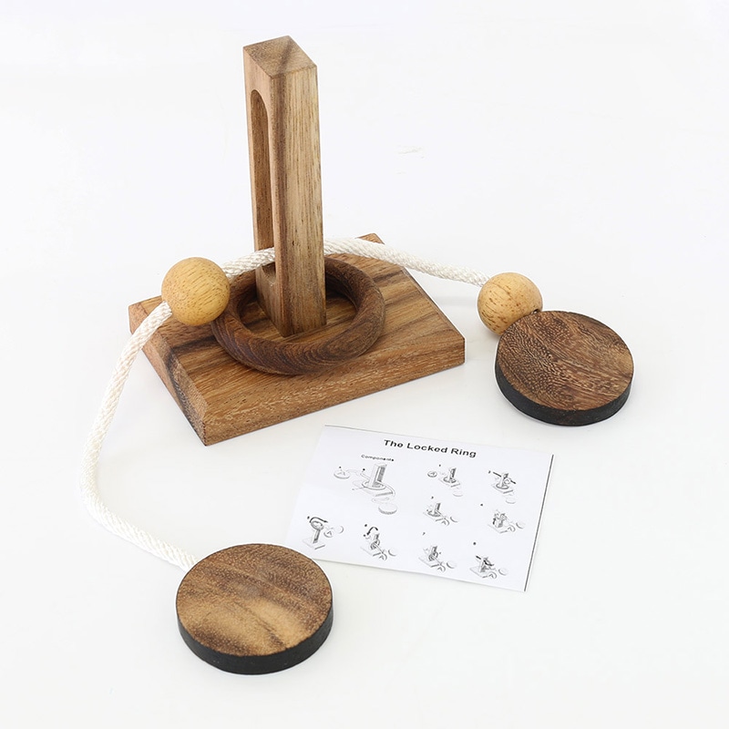 カロッシ1 瓶知恵の輪 SN0017 shanti / ウッドパズル 3D 知恵の輪｜テソロ(tesoro)公式通販