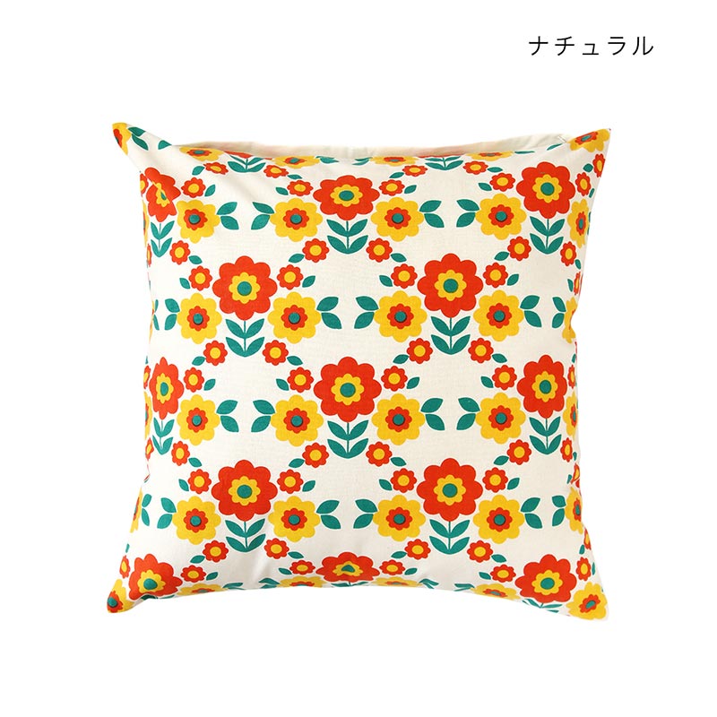 shanti / クッションカバー レトロフラワー [メール便対象品]｜テソロ