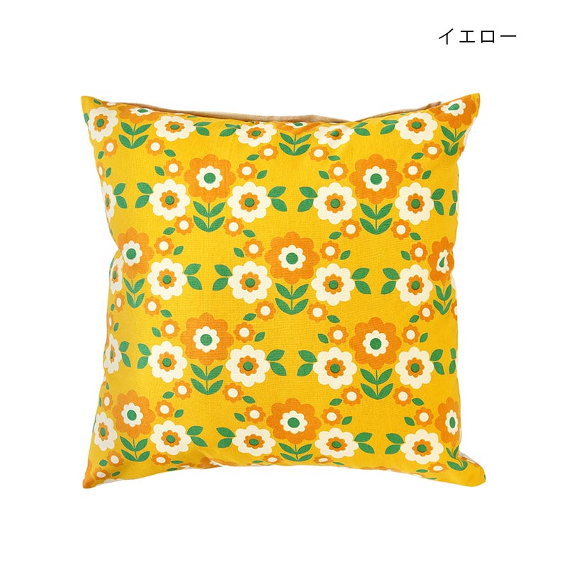 shanti / クッションカバー レトロフラワー [メール便対象品]｜テソロ