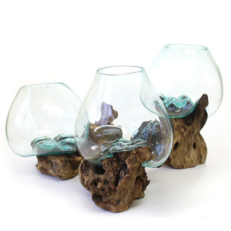 古ガラス　吹きガラス shanti / 古木手吹きガラス（M・約15cm）｜テソロ(tesoro)公式通販