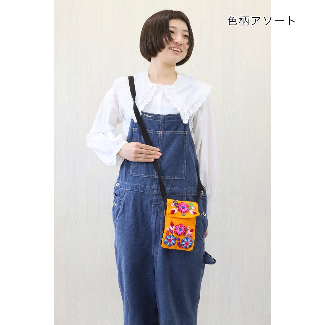 shanti / ペルー アヤクーチョ刺繍ポシェット[メール便対象品]｜テソロ