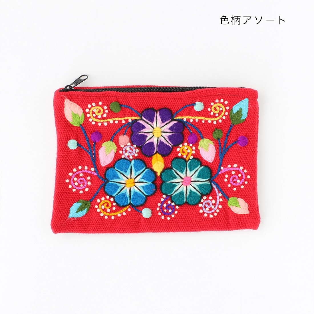 Cotton Salsa 人形 モチーフ刺繍 ペルー製 Cotton Salsa 人形 モチーフ刺繍 ペルー製