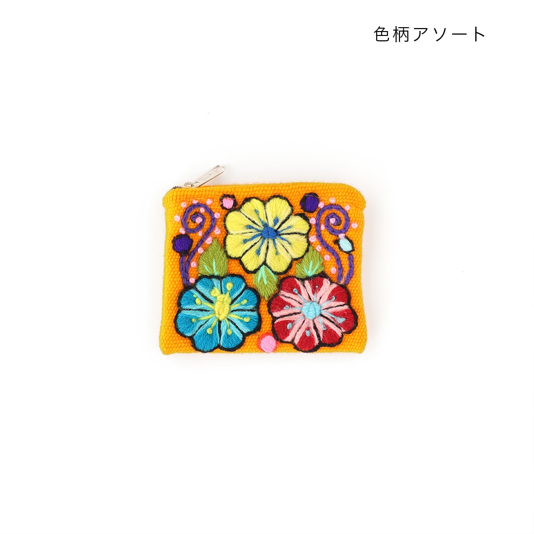 shanti / ペルー アヤクーチョ刺繍ポーチS [メール便対象品]｜テソロ