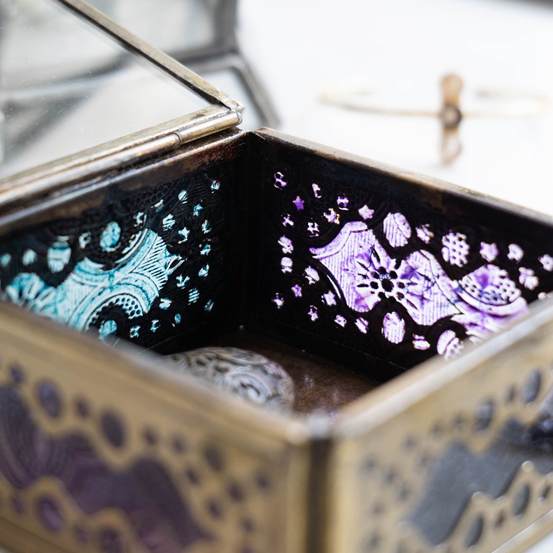 shanti /モロッカン ガラスボックス スクエア｜テソロ(tesoro)公式通販