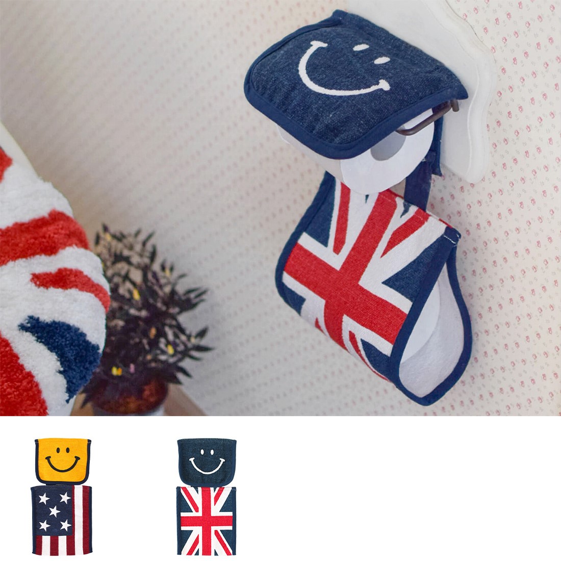 shanti / トイレットペーパーホルダーカバー スマイル｜テソロ(tesoro