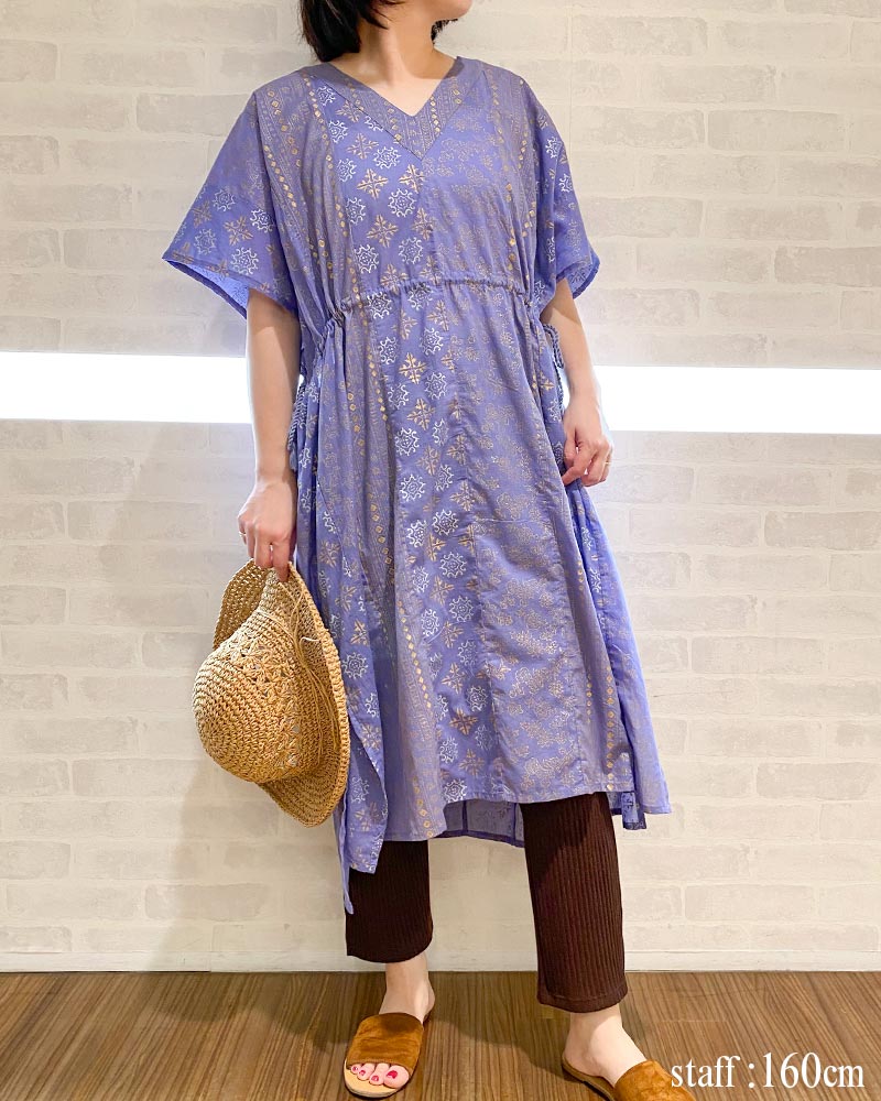 新作】shanti / チュニック ホロモハール パープル｜テソロ(tesoro