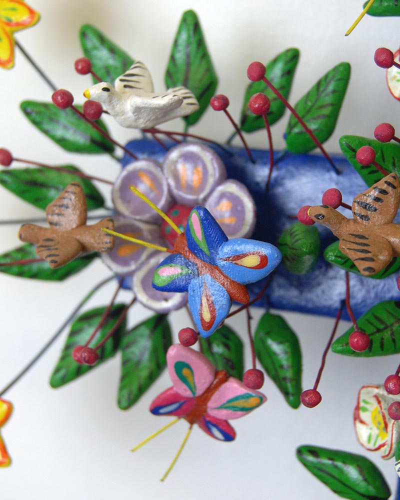 メキシコ メテペック 生命の樹 壁掛け鏡 陶芸 工芸品 民芸品 インテリア メキシコ メテペック 生命の樹 壁掛け鏡 陶芸 工芸品 民芸品