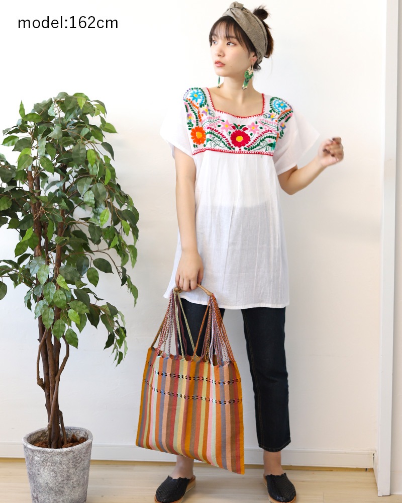 tesoro / オアハカ刺繍ブラウス / ホワイト｜テソロ(tesoro)公式通販