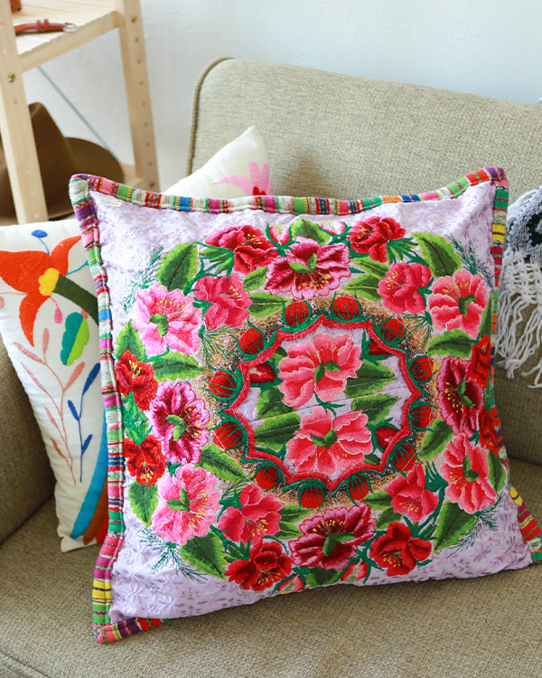 コロラド州の刺繍　クッションカバー コロラド州の刺繍 クッションカバー コロラド州の刺繍 クッション