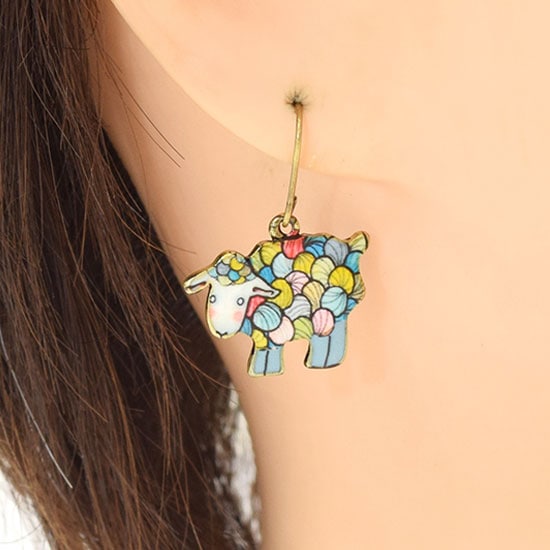 shanti / ピアス カラフルヒツジ [メール便対象品]｜テソロ(tesoro