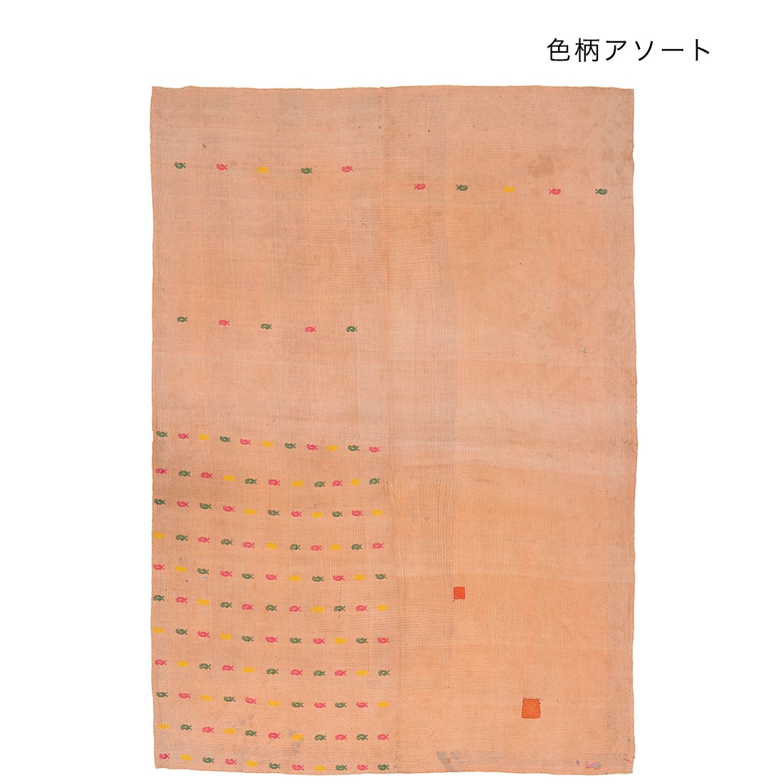オトミ族の刺繍布ー特大サイズクロス手刺繍テーブルクロス