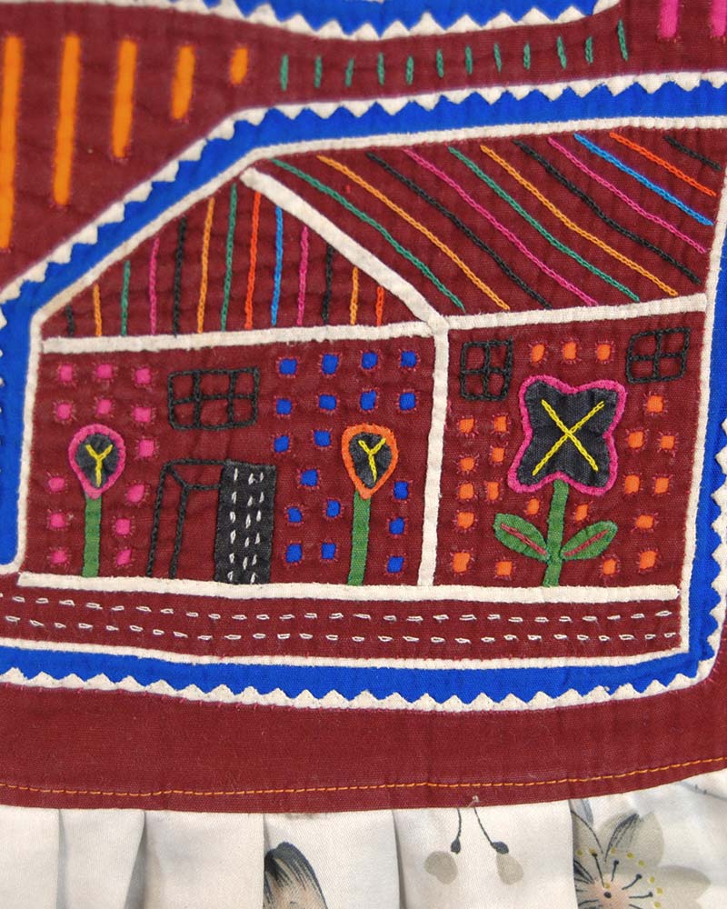 tesoro / vintage・壁掛けモラ刺繍ドレス /ホワイト｜テソロ