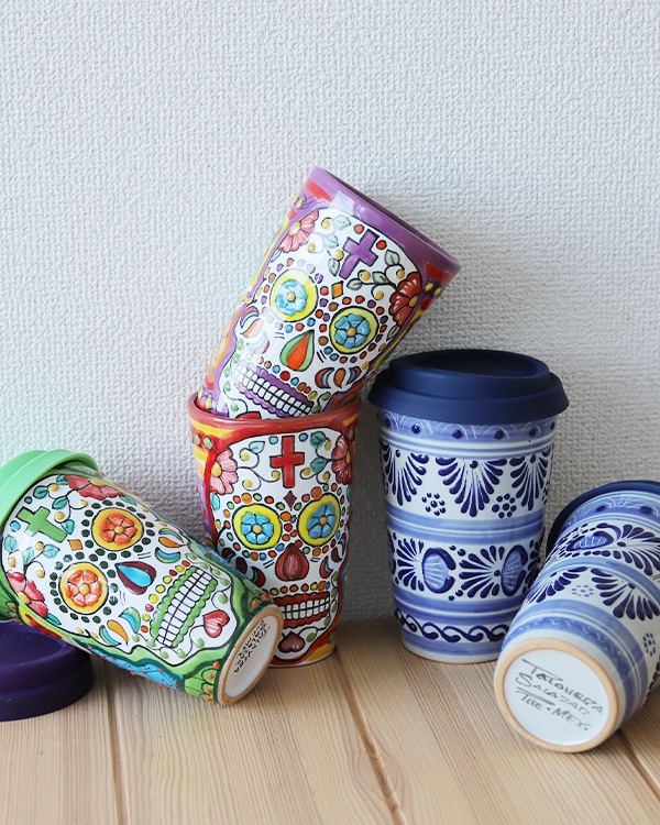 再入荷】tesoro / メキシカンタンブラー カラベラ / パープル｜テソロ