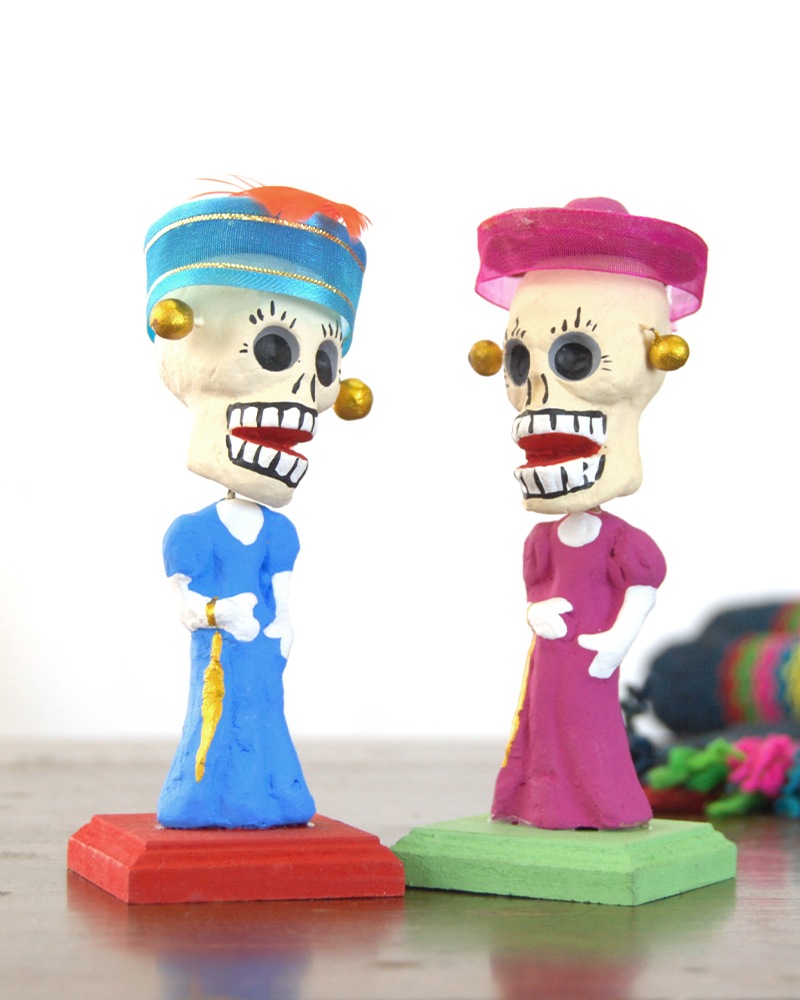 tesoro / 陶器カラベラ人形 /貴婦人×ピンク｜テソロ(tesoro)公式通販