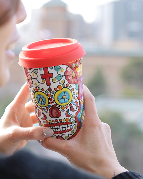 再入荷】tesoro / メキシカンタンブラー カラベラ / レッド｜テソロ