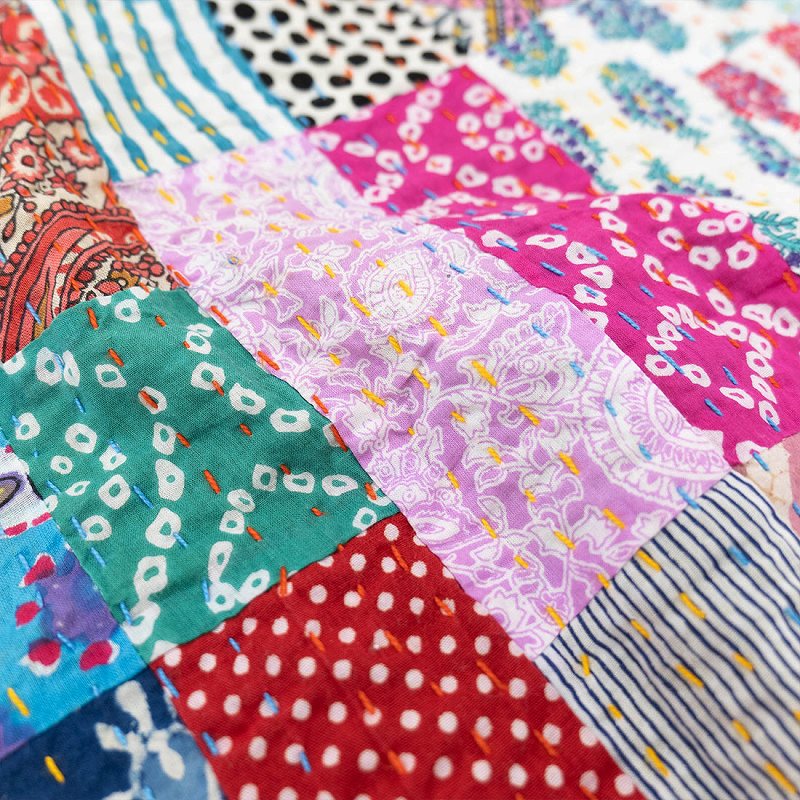 【ご注文分】マルチカバー3枚　藍染　絣　刺し子　パッチワーク　雪ん子 楽天市場】【BFクーポン配布中！】マルチカバー マルチクロス パッチ