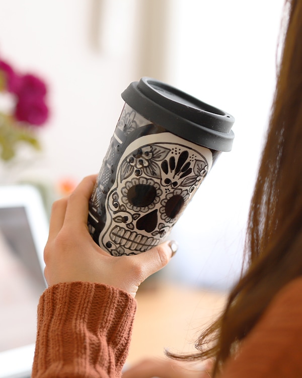 tesoro / メキシカンタンブラー カラベラ / ブラック｜テソロ(tesoro