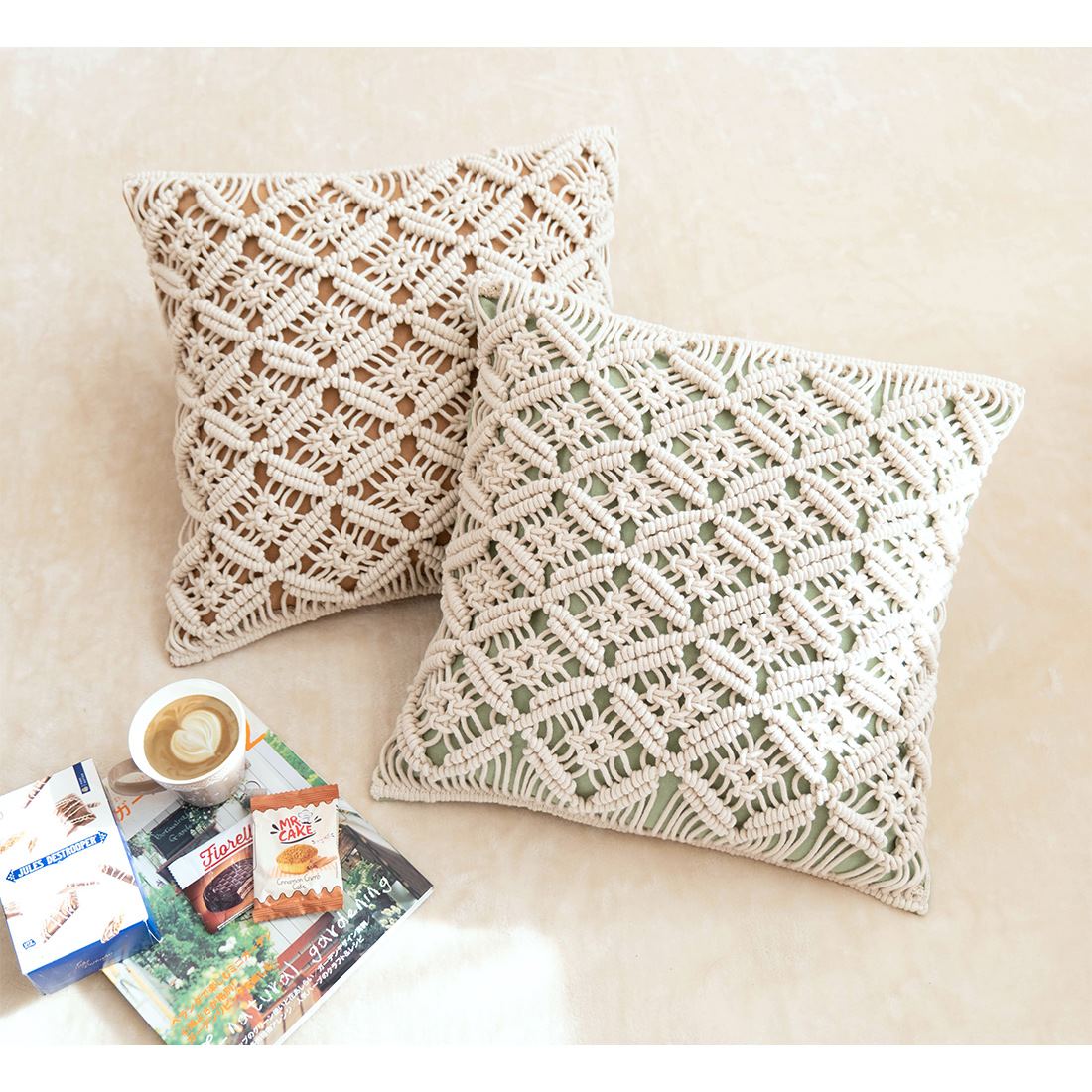 shanti / クッションカバー マクラメ / コネクト｜テソロ(tesoro)公式通販