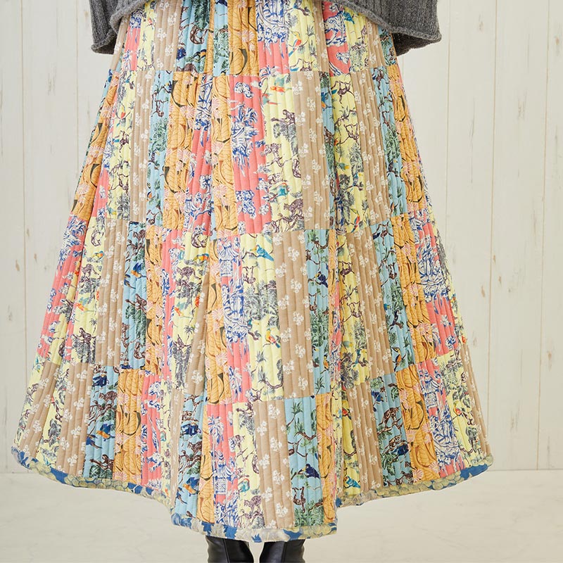 shanti / スカート パッチワークキルト｜テソロ(tesoro)公式通販