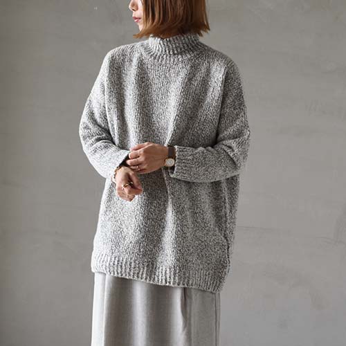 e213k175) / evam eva(エヴァムエヴァ) / low gauge turtleneck