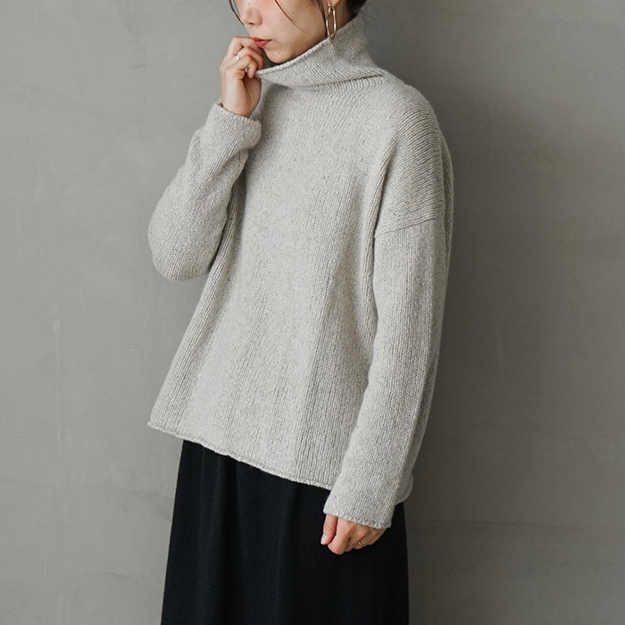 e213k106) / evam eva(エヴァムエヴァ) / cashmere sable turtleneck