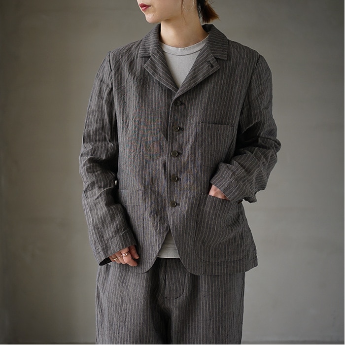 13400012) / Vlas Blomme (ヴラスブラム) / Vintage Stripe テーラード