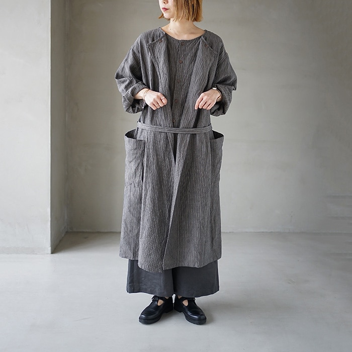 Vlas blomme / 2wayワンピース Washed Linen Cotton 2Way アシンメトリーワンピース | ITEM