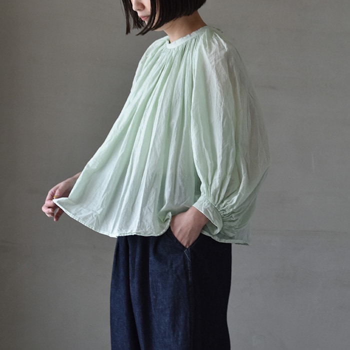 はなちゃり　オールドマンズテーラー　スモックブラウス R&D.M.Co- オールドマンズテーラー : PRINCESS FLOWER GATHER