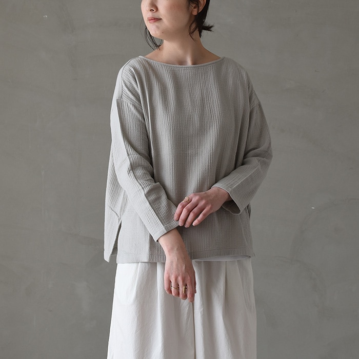 v231t936) / evam eva (エヴァムエヴァ) /cotton pullover