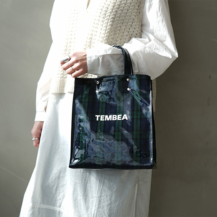 TEMBEA テンベア デリバリー トート PVC レザー 巾着 グリーン
