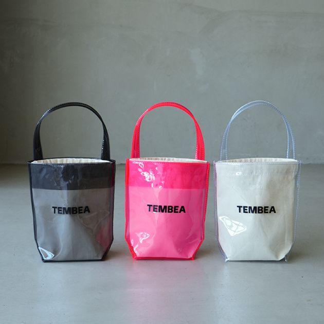 テンベア　牛革　ブラック BAGUETTE TOTE GOAT - TEMBEA