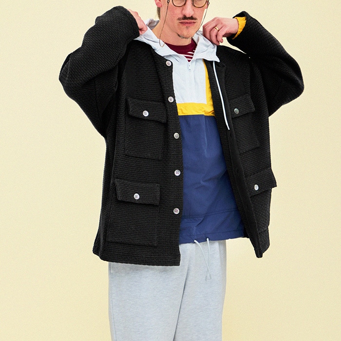 希少/極美品 24AW /YASHIKI/ Tasogare カーディガン 2 YASHIKI - 【ラスト1点】【24AW】Tasogare Cardigan(PINK) | Salty