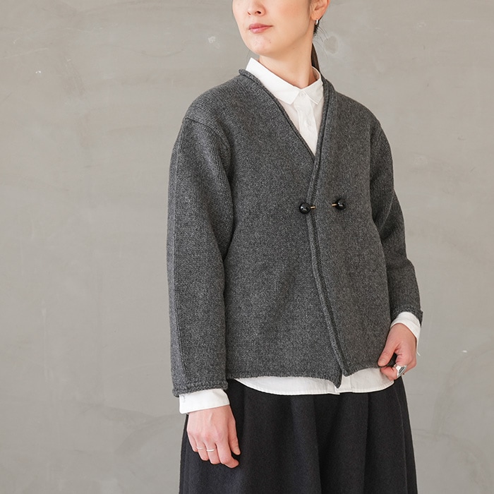 アトリエダンタン　ドガ　ニットカーディガン Atelier d'antan Degas（ドガ） Wool Knit Cardigan NATURAL Atelier d