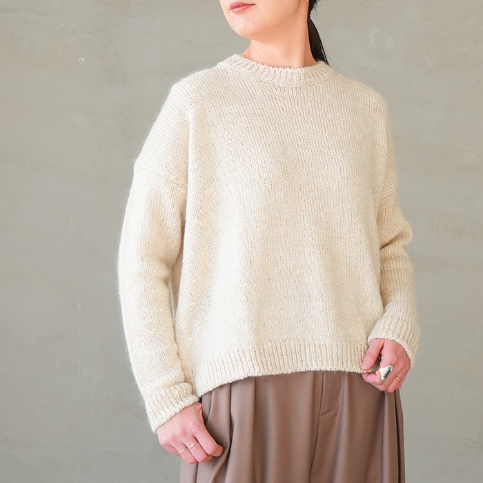 e233k177)/ evam eva(エヴァムエヴァ) /wool fox pullover(ウール e233k177)/ evam eva(エヴァムエヴァ) /wool fox pullover(ウール