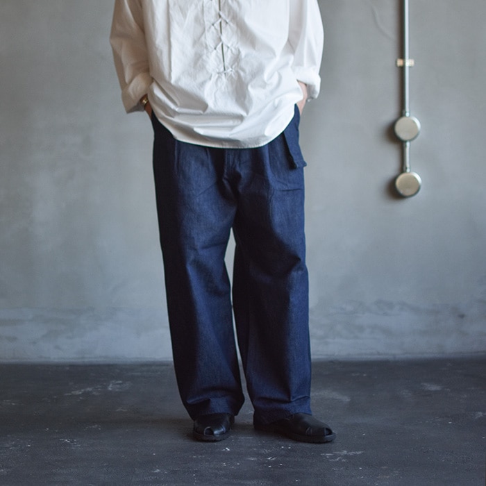 barbell object navy パンツ barbell object / dyed wide pt(DARK NAVY)通販サイト - 京都取扱い