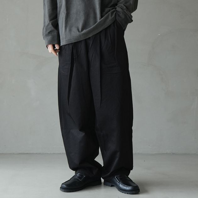 20%OFF】(ys-25aw-37) YOKOSAKAMOTO(ヨーコサカモト) /WIDE EASY PANTS