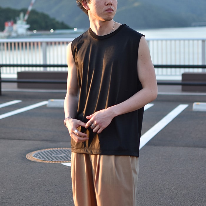 mj26s-001a）/ KANEMASA(カネマサ) / 36G Wool Sleeveless Tee(36G