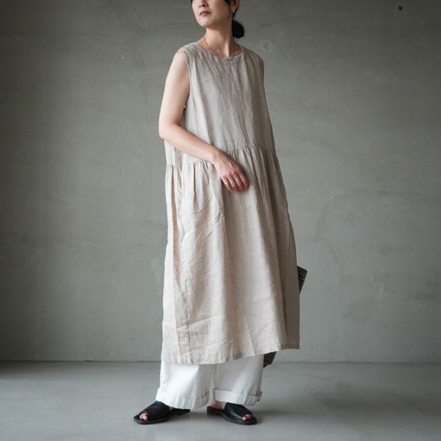 40%OFF】(12301073) Vlas Blomme (ヴラスブラム) / Cotton Linen裾